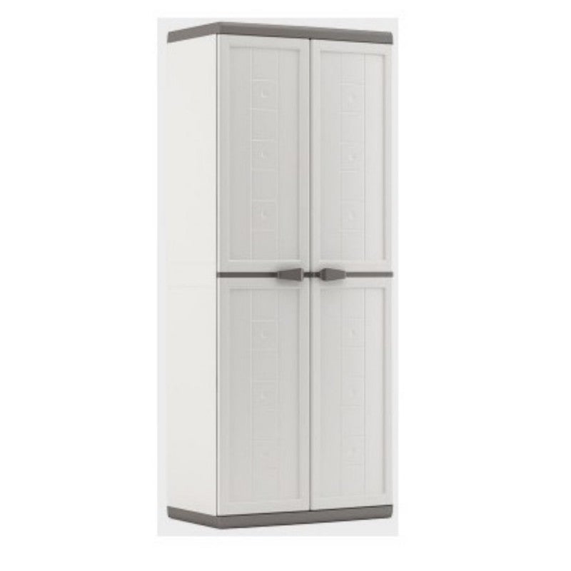 Jolly white gray resin wardrobe 68 x 39 x 166 h