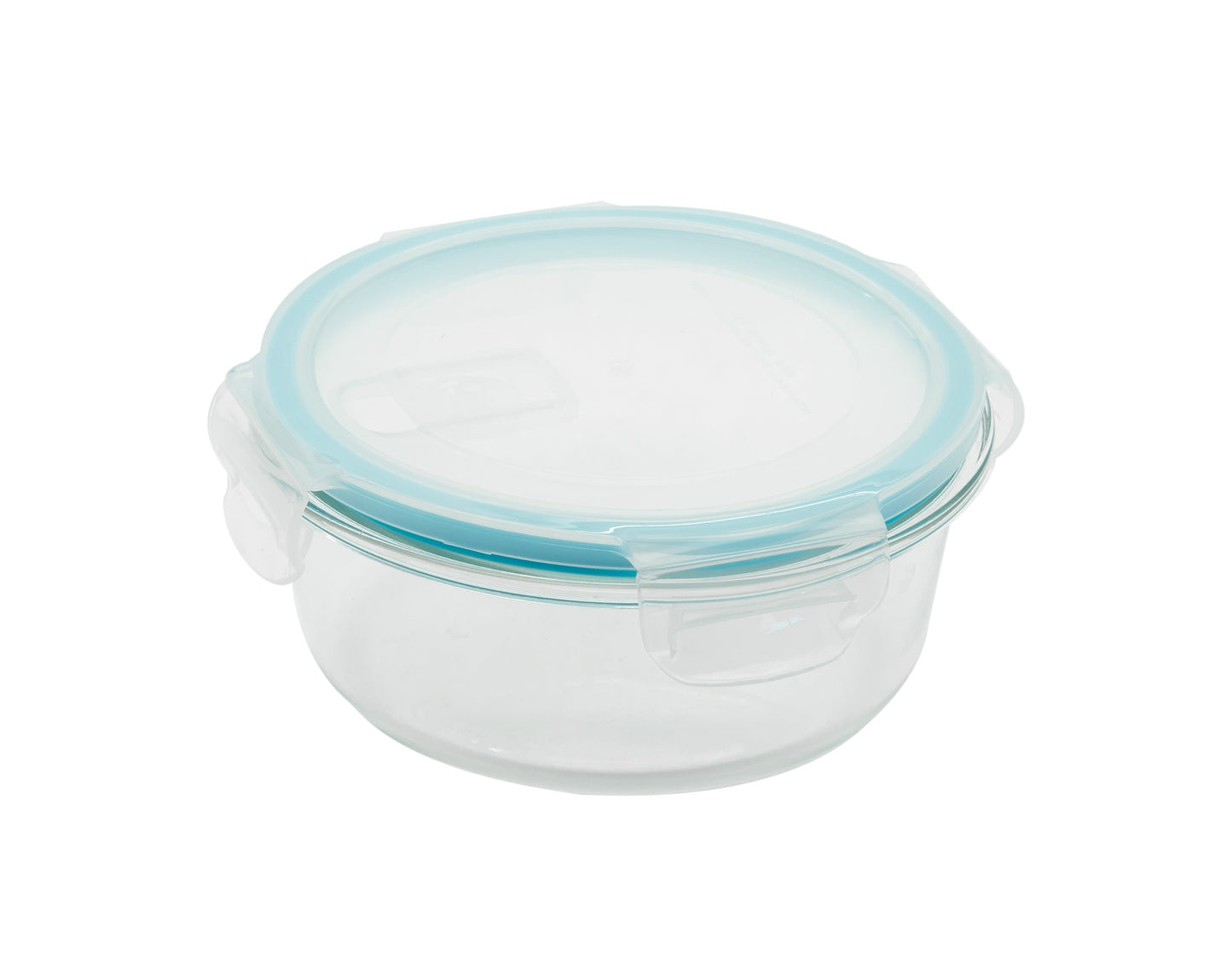 Round Container With Lid With Vent 650 Ml Glass