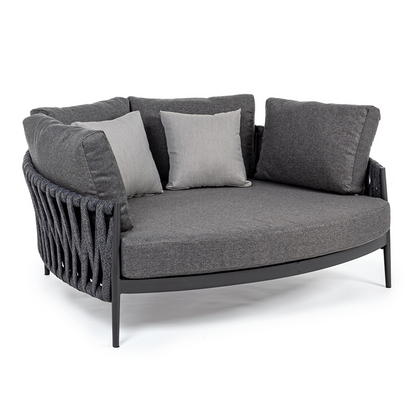 Schlafsofa C-C Rafael Antracite WG21 - 165x146x86 cm