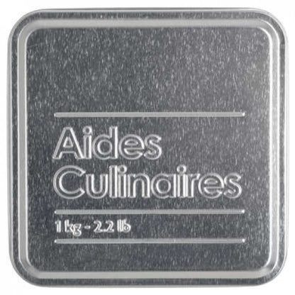 Recipiente de cocina para cubo de caldo en hierro Negro 1kg 8,8x8,8x h7 cm