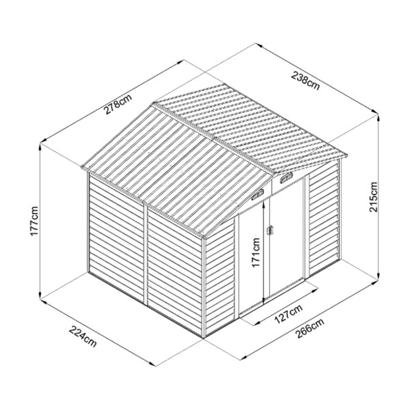 Chalet Chalet 278 x 238 x H215 cm