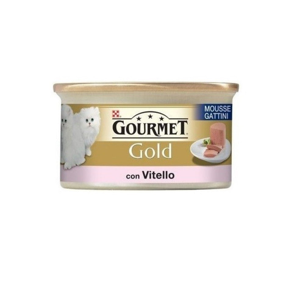 Gourmet Gold Mousse Kätzchen mit Purina Kalb 85 Gramm