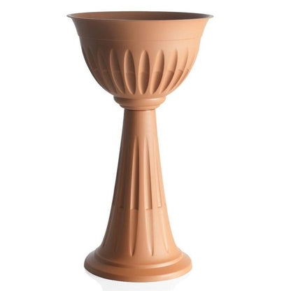 Bama Column Alba Flowers cm. 43x74,5h lit. 20 Terracotta Plastic Planter 31904