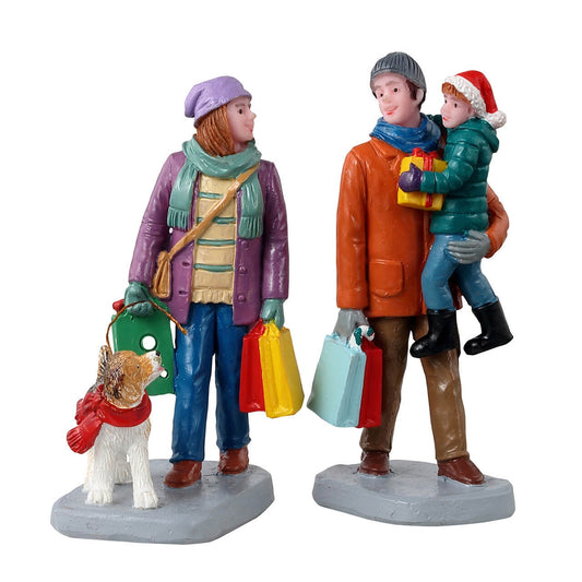 Lemax Holiday Shoppers Set Of 2