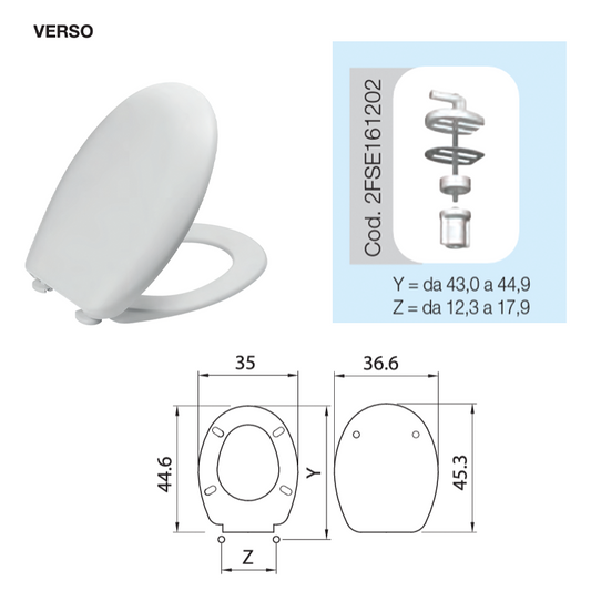 Asiento auténtico Saniplast