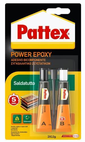 Pattex Saldatutto - Transparenter Zweikomponentenkleber 24gr