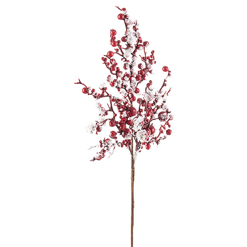 Ramita de frutos rojos Adorno navideño 45 cm