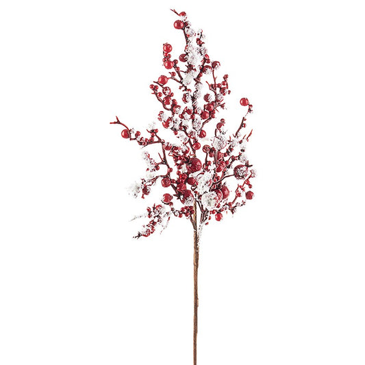 Ramita de frutos rojos Adorno navideño 45 cm