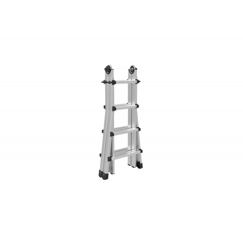 Black Telescopic Ladder in Aluminum