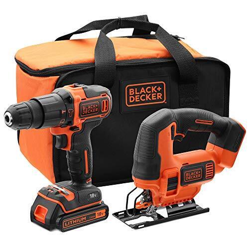 Black and Decker 18V drill and hacksaw kit