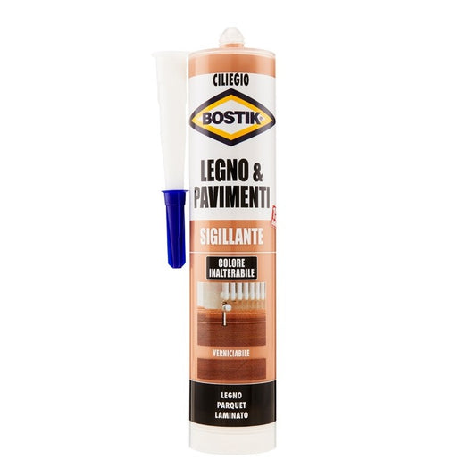 Bostik Cherry sellador 300 ml para reparar grietas y fisuras en suelos de madera y parquet - D2610