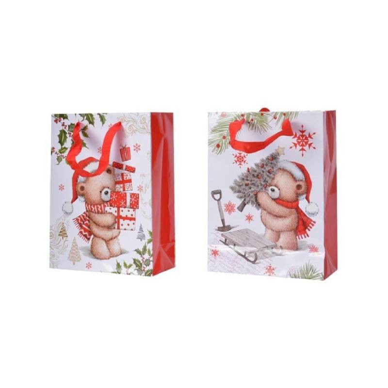 Assorted Christmas gift bag 42x16x h48 cm 1 pcs