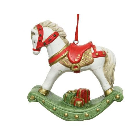 Caballo Balancín De Terracota Para Colgar 9,5X3 Cm