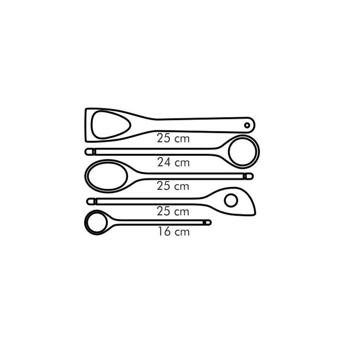 Set 5 uds Cucharas y Pala Woody