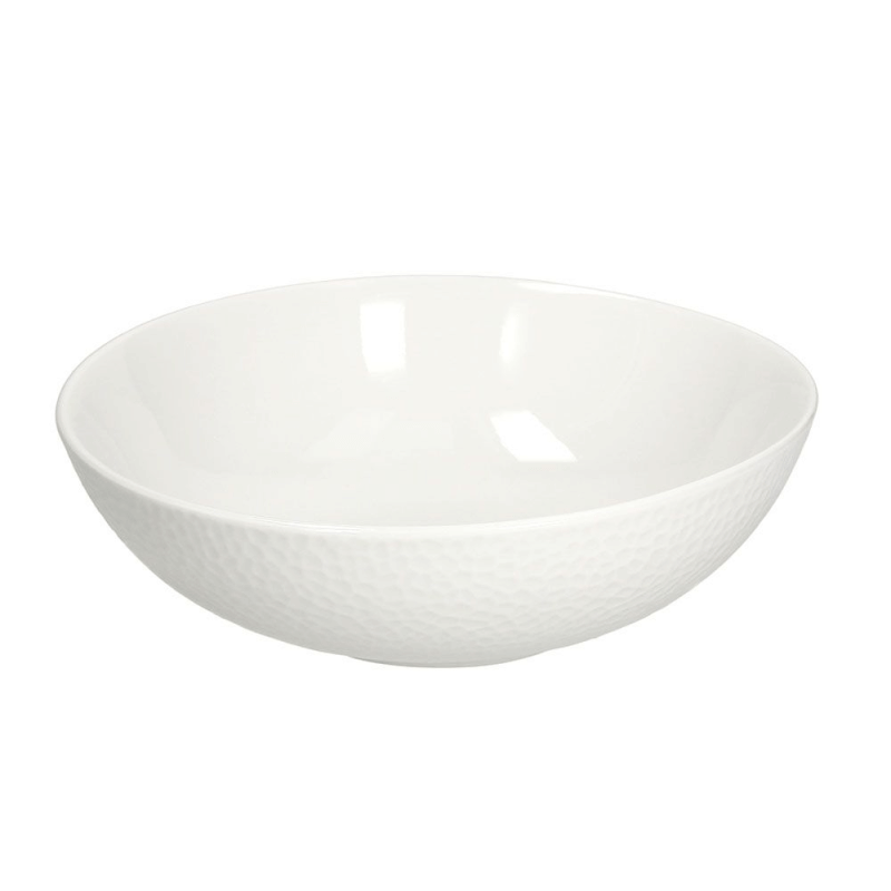 Ensaladera golf 22 cm en porcelana blanca