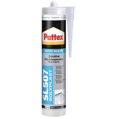 Pattex Transparent Acetic Silicone 300ml for Glass