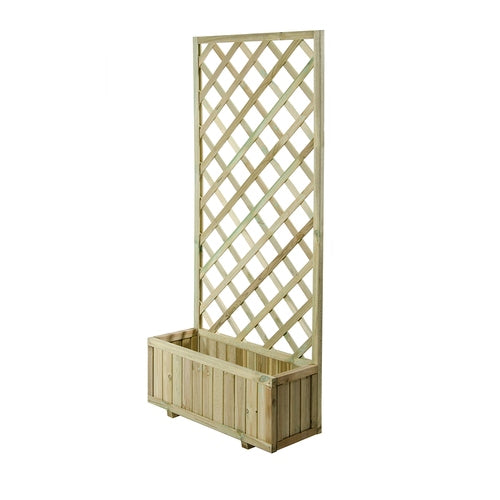 Jardinera de madera 30x90x180h cm