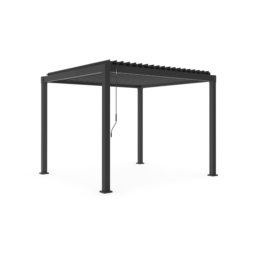 Garda anthracite pergola 300x300xH240