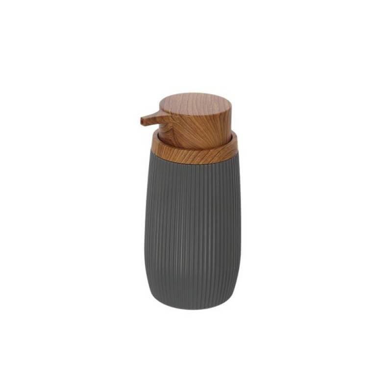 Soap Dispenser Series London Gray And Brown Wood Effect