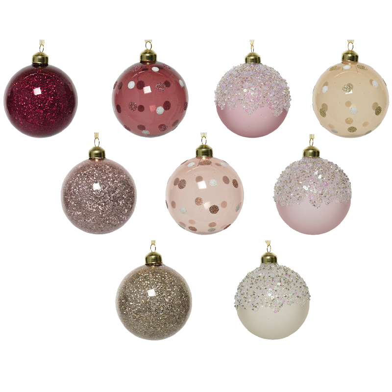 Christmas ball in different colors Ø8 cm