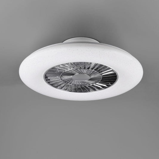 Visby Fan And Led Ceiling Light With Starry Sky Effect With Multifunction Remote Control