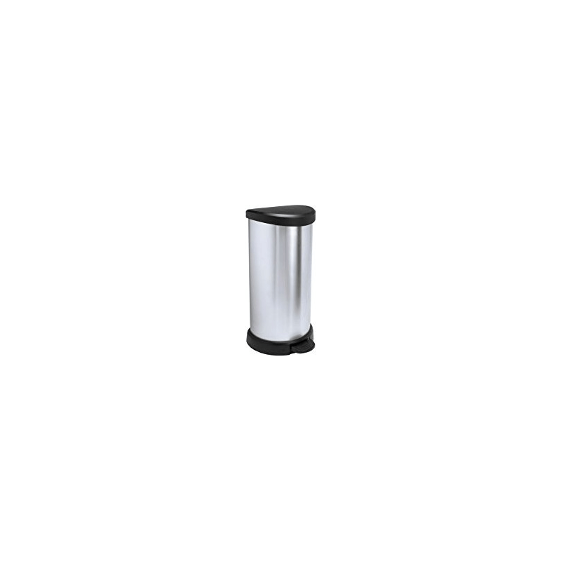 Keter Deco Pedal Bin 40 Lt Matt Silver