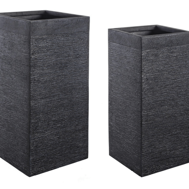 Square graffiti vase L