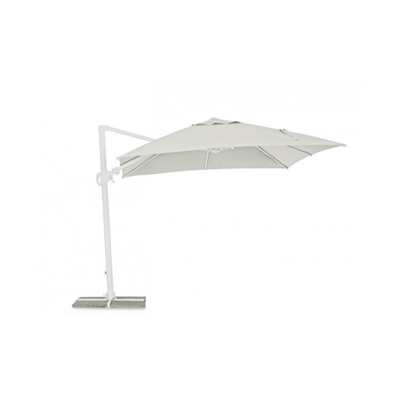 Eden umbrella with natural white-wood arm 3x3 m