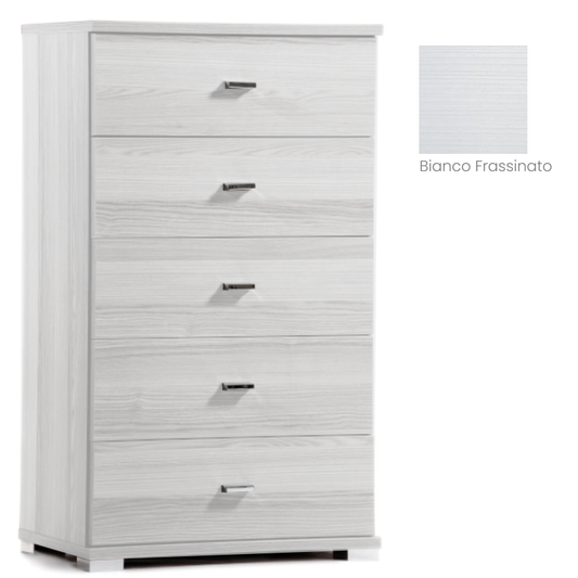 Large white ash chest of drawers