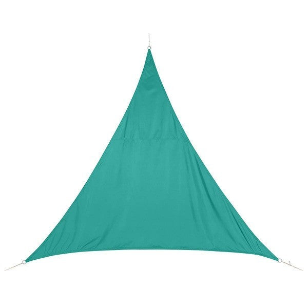 5x5x5 m Triangular Awning in Waterproof Fabric - Color: Green