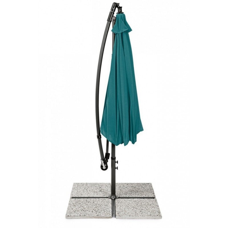 Garden umbrella with 360° arm Texas cm 300x h260 Anthracite-Peacock