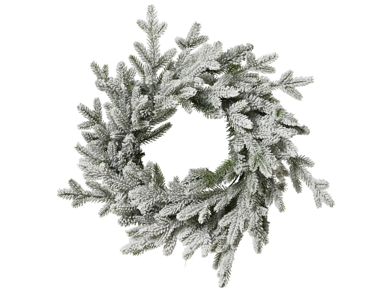 Snowy Christmas Wreath H 10 x Ø 50 cm