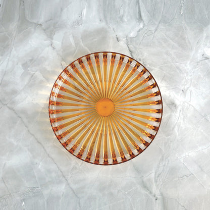 Guzzini Dolcevita amber round tray