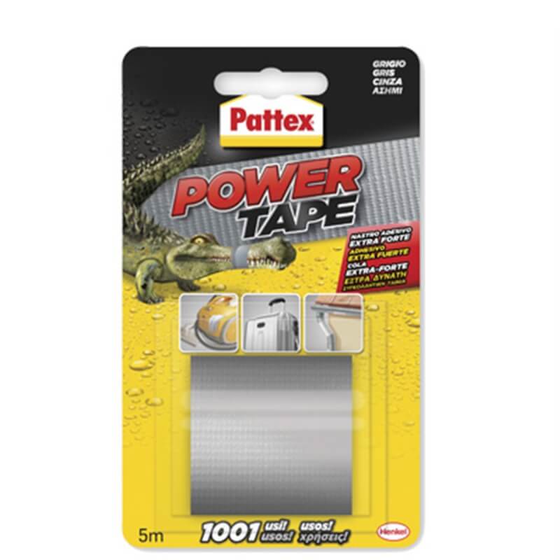 Power Tape Alta Resistencia Pattex Gris Mm 50 Ml 5