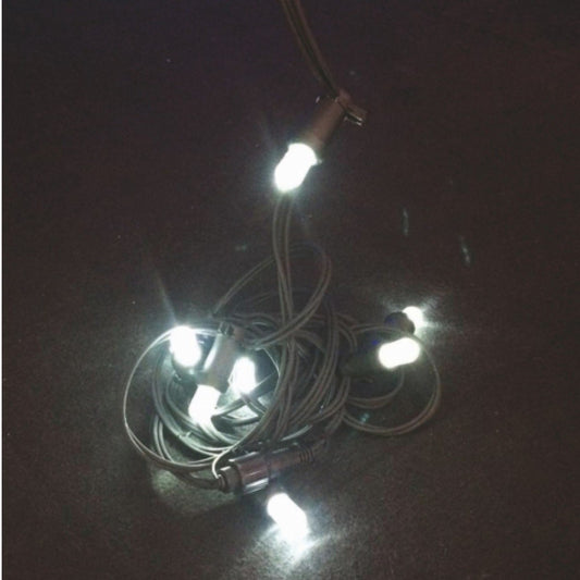 20 LED white chain rubberized cable for outdoor 10 meters Euronatale