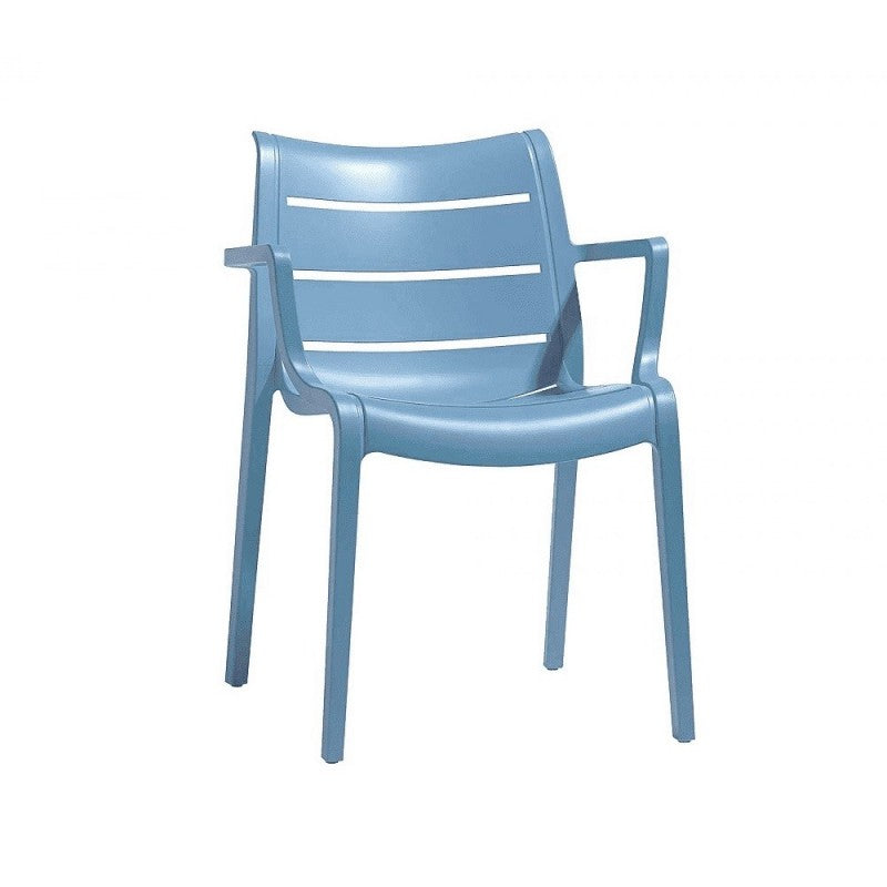 Sunset Scab Light Blue Technopolymer Armchair Chair.