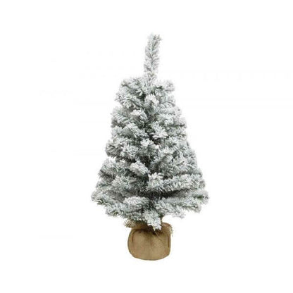 Schneebedeckter Weihnachtsbaum für den Innenbereich – 60 cm