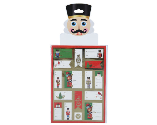 Rectangular Adhesive Paper Stamp Nutcracker 0.01 x 14.5 x 21 cm