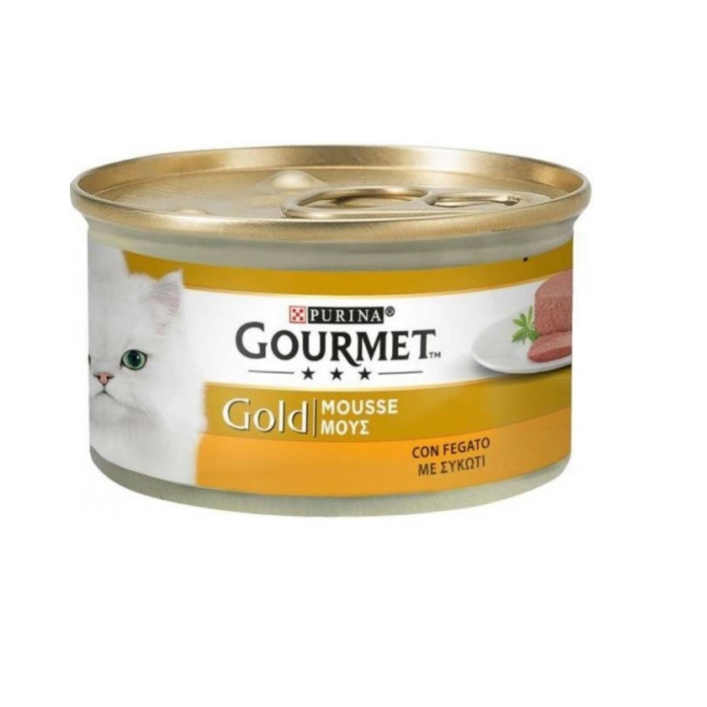 Gourmet Gold Mousse mit Leber Purina 85 Gramm