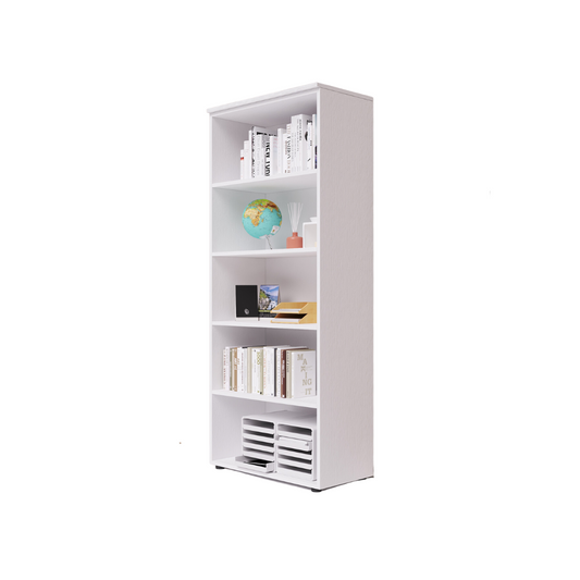 Office Open Shelf Bookcase in White H212x90x45cm