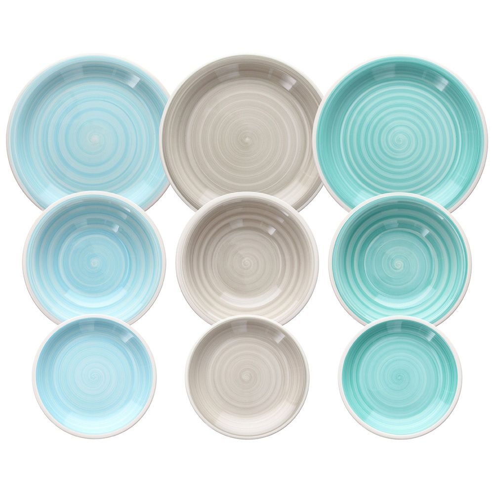 Almeida Stoneware Multicolor 18-Piece Dinner Service