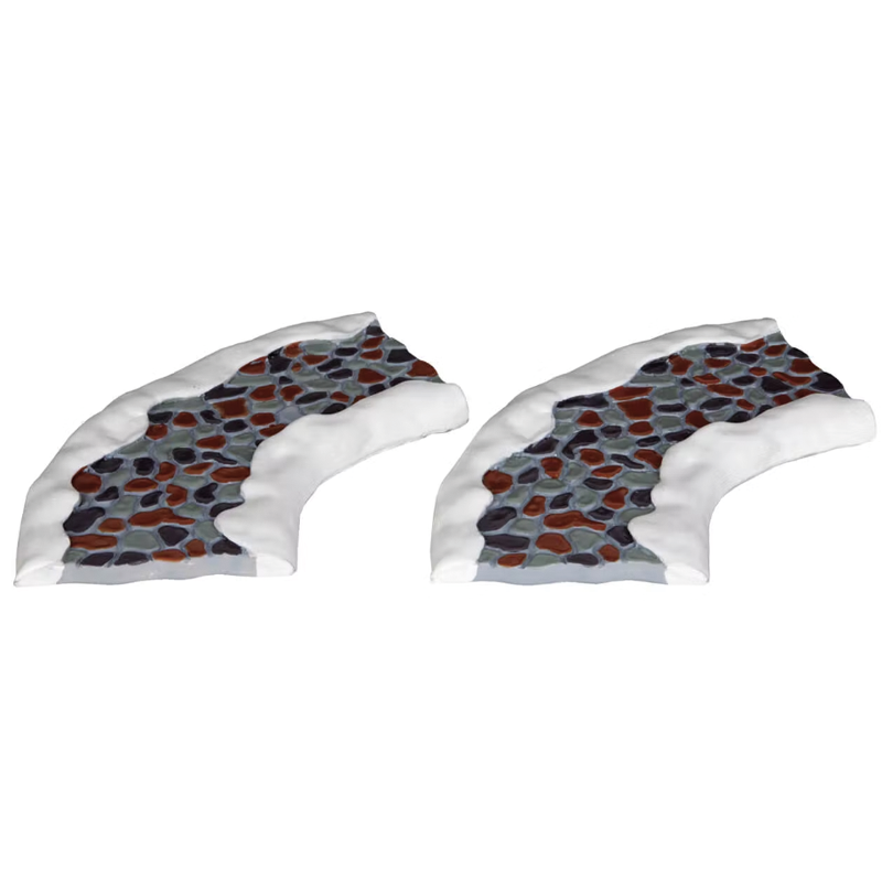 Curved stone road 2pcs Lemax