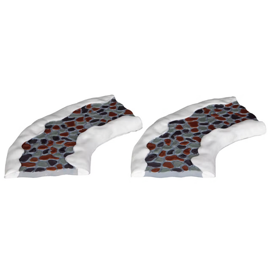 Curved stone road 2pcs Lemax