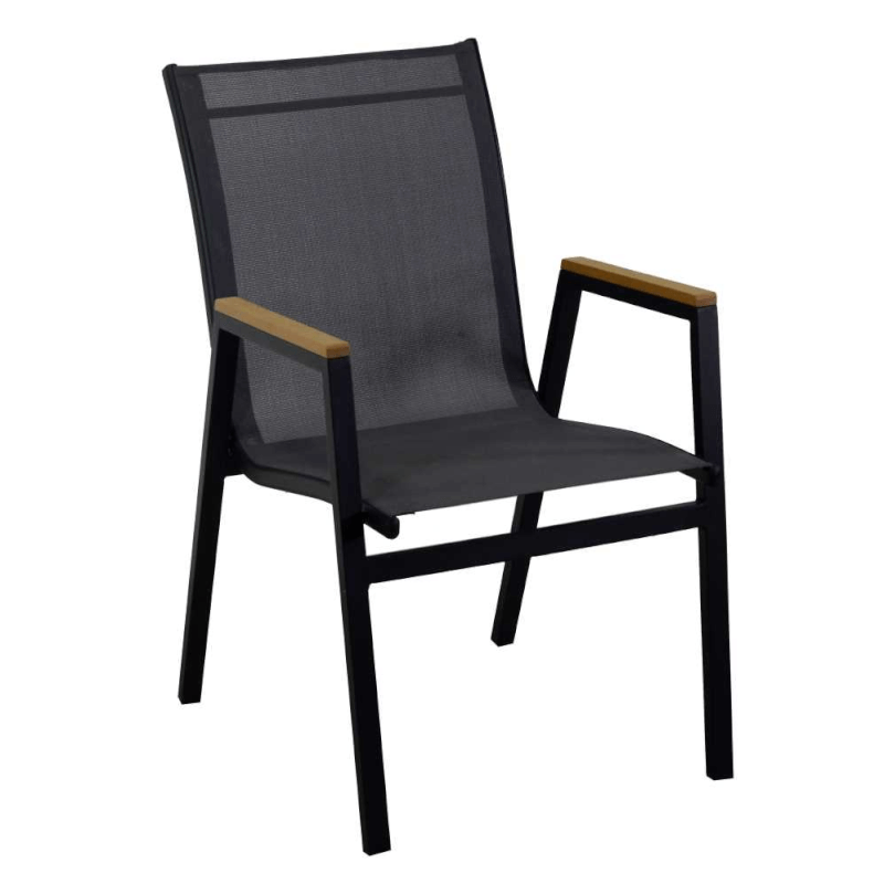 Idaho Plus anthracite aluminum armchaircm53x65h43/62/87