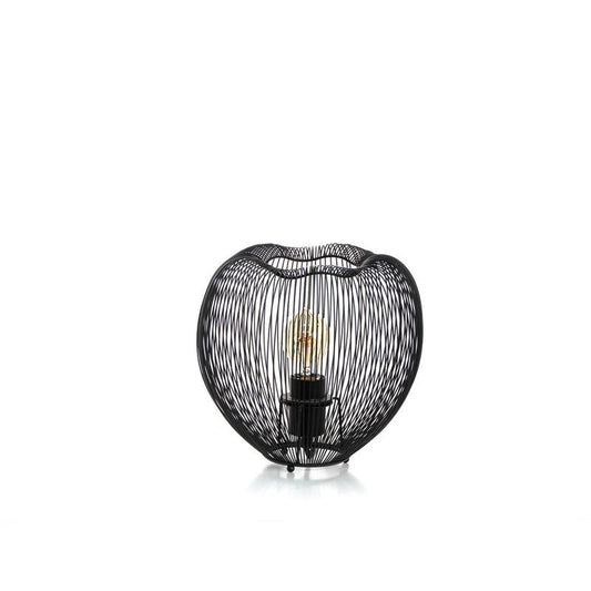 Lámpara de mesa estilo moderno en negro 26cm x 26cm x 25cm