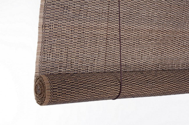 Dora curtain in dark brown bamboo 120x260 cm