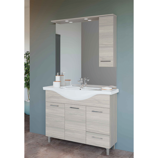 Venere gray oak bathroom composition 105 cm