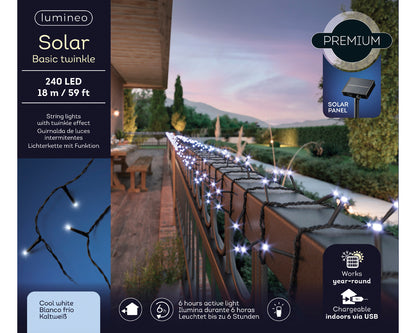 Decorative Solar Light with 8 Flashing Functions 1800 cm