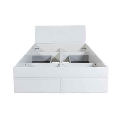 Queen Size Storage Bed with 4 Drawers 166x220x96H