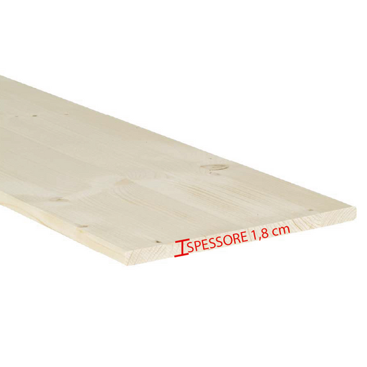 Madera de abeto laminar espesor 1,8 cm x P 60 cm x L 100 cm